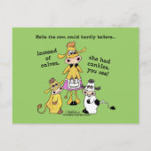 Kalveren Niet Kalveren Briefkaart (Voorkant)