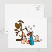 kalveren rodeocowboy letterlijk briefkaart (Voorkant / Achterkant)