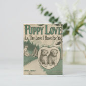 Kalverliefde Briefkaart (Staand voorkant)