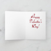 Kalverliefde Valentijn Feestdagen Kaart (Binnen)