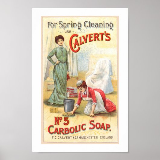 kalverts Carbolic No.5 Zeap Advertisation Poster (Voorkant)