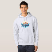 "Kalyan Amusement Park" Logo – Levendig golfontwer Hoodie (Voorkant volledig)