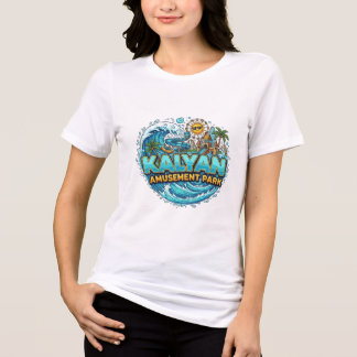 Kalyan Amusement Park Wave-Typography Logo T-shirt