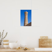 Kalyan minaret - Bukhara, Oezbekistan Poster (Keuken)