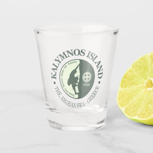 Kalymnos Island (klimmen) Shot Glas (Voorkant)