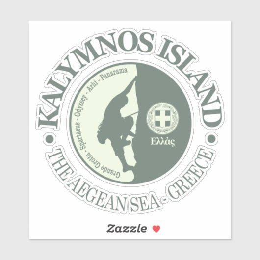 Kalymnos Island (klimmen) Sticker (Vel)