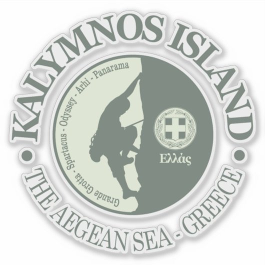 Kalymnos Island (klimmen) Sticker (Voorkant)