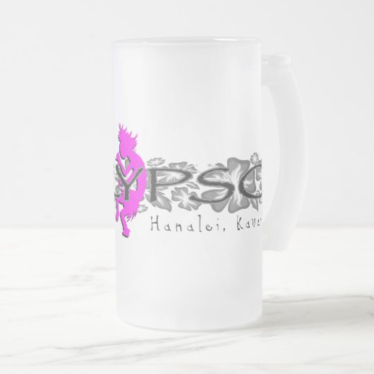 Kalypso Kane Island Floral Matglas Bierpul (Voorkant rechts)