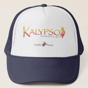 Kalypso kleurrijke Logo met regenboogscheerbeurt Trucker Pet