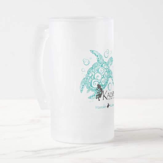 Kalypso Zee Turtle Matglas Bierpul (Voorkant links)