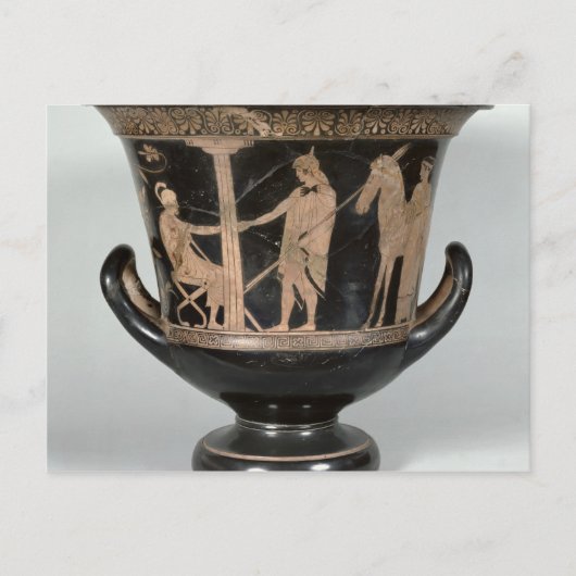 Kalyxkrater met rode figuur briefkaart (Voorkant)