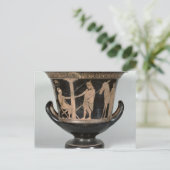 Kalyxkrater met rode figuur briefkaart (Staand voorkant)