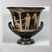 Kalyxkrater met rode figuur poster (Voorkant)