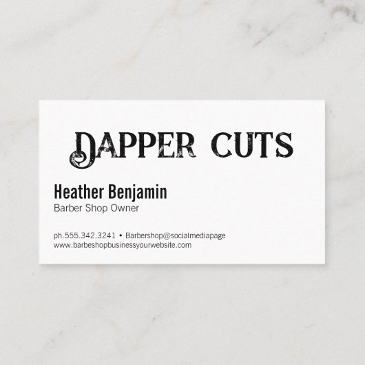 Kam Clippers en Schaar Visitekaartje (Achterkant)