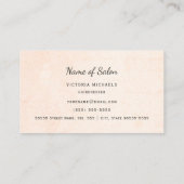  kam en Rozen voor elegante kapper Visitekaartje (Achterkant)