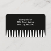 Kam | Sprayfles en schaar Visitekaartje (Achterkant)