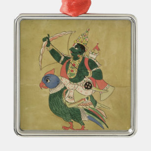 Kama, God van Liefde, 18e tot 19e eeuw Metalen Ornament