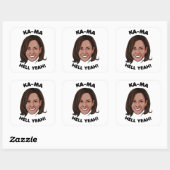 KAMA-HELL YEAH KAMALA HARRIS 2020 VIERKANTE STICKER (Vel)