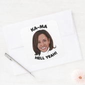 KAMA-HELL YEAH KAMALA HARRIS 2020 VIERKANTE STICKER (Envelop)