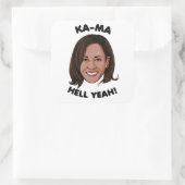 KAMA-HELL YEAH KAMALA HARRIS 2020 VIERKANTE STICKER (Tas)