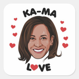 KAMA-LOVE VIERKANTE STICKER