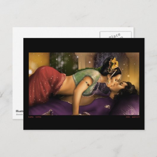 Kama Sutra Briefkaarten Originele Kunst (Voorkant / Achterkant)