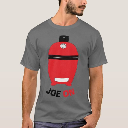 Kamado 'Joe ON' Red BBQ Grilling Low en Slow T-Sh T-shirt (Voorkant)