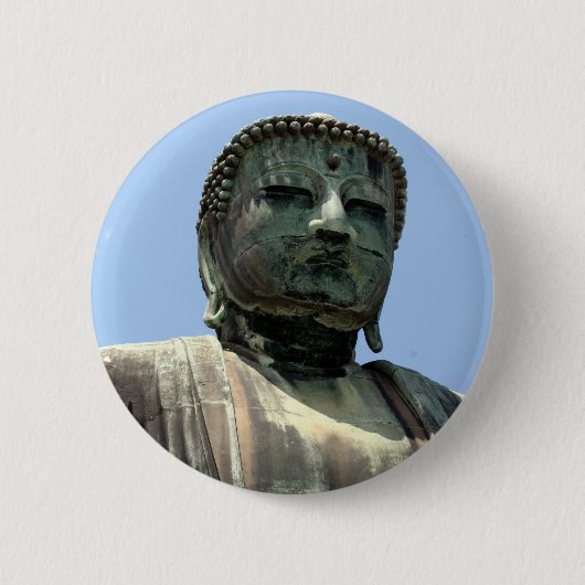 kamakura buddha ronde button 5,7 cm (Voorkant)