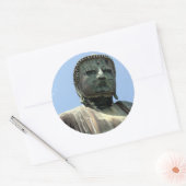 kamakura buddha ronde sticker (Envelop)