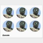 kamakura buddha ronde sticker (Vel)