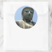 kamakura buddha ronde sticker (Tas)