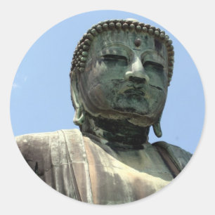 kamakura buddha ronde sticker