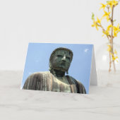 kamakura buddha-standbeeld kaart (Gele Bloem)