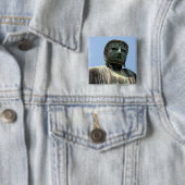 kamakura buddha vierkante button 5,1 cm (In situ)