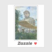 Kamakura Daibutsu Buddha waterverf schilderij Sticker (Vel)