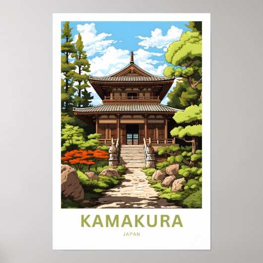 Kamakura Japan Reisprint Poster (Voorkant)