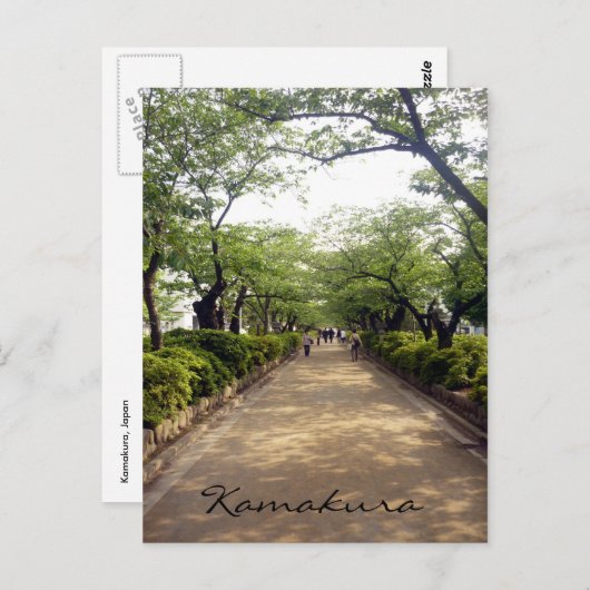 kamakura-wandeling briefkaart (Voorkant / Achterkant)