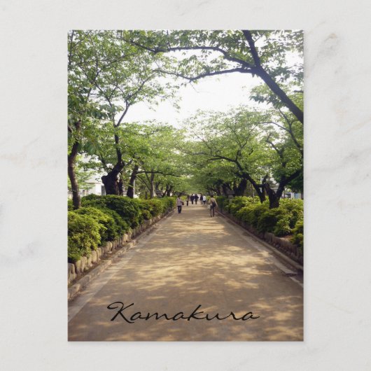 kamakura-wandeling briefkaart (Voorkant)
