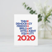 Kamala 2020 - Denk na over democratie vrijheid bri Briefkaart (Staand voorkant)