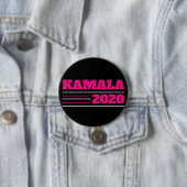 Kamala 2020 in Roze en Wit Ronde Button 7,6 Cm (In situ)