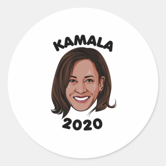 KAMALA 2020 RONDE STICKER (Voorkant)
