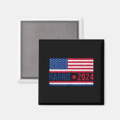 Kamala 2024 Amerikaanse Vlag Magneet (Voorkant / Achterkant)