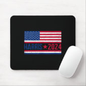 Kamala 2024 Amerikaanse Vlag Muismat (Met muis)