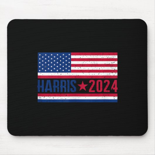 Kamala 2024 Amerikaanse Vlag Muismat (Voorkant)