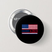 Kamala 2024 Amerikaanse Vlag Ronde Button 5,7 Cm (Voorkant /achterkant)
