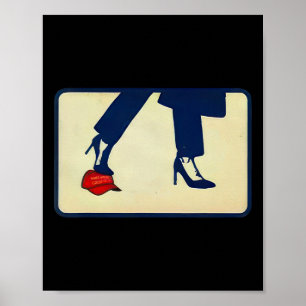 Kamala 2024 Anti Mega hoge hakken Stap op rood Pet Poster