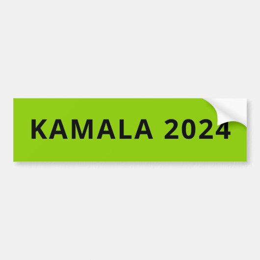 Kamala 2024 Eenvoudige moderne aangepaste tekst Br Bumpersticker (Voorkant)