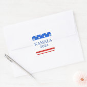 KAMALA 2024 Glitter Amerikaanse vlag Vierkante Sticker (Envelop)