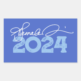 Kamala 2024 Handtekening Rechthoekige Sticker