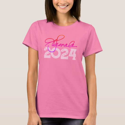 Kamala 2024 Handtekening T-shirt (Voorkant)